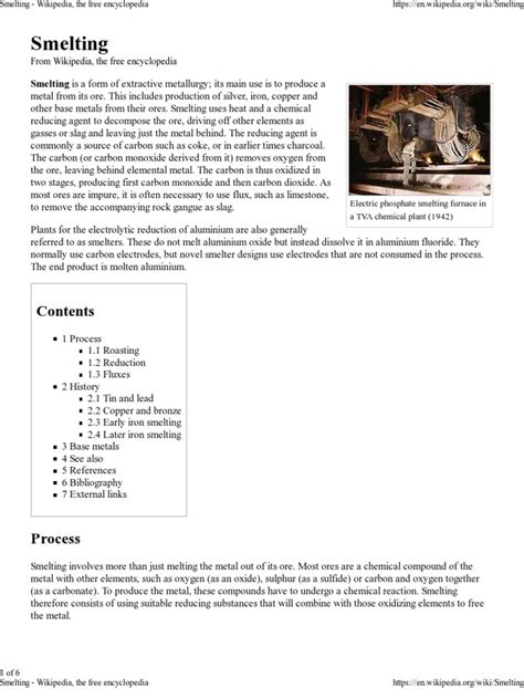 Smelting Wiki | Smelting | Metallurgy