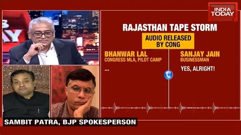 It Is Reality Vs Alleged Tapes Says Bjps Sambit Patra Over Rajasthan