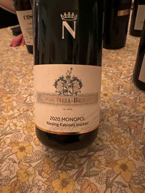 2020 C Von Nell Breuning Kaseler Dominikanerberg Riesling Kabinett