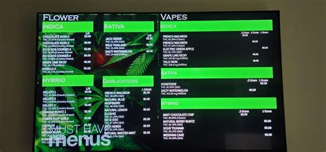 The Next Level Wellness Menu 8/24 : r/wvmedicalcannabis