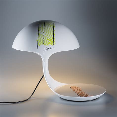 Cobra Texture Polychrome Table Lamp By Giorgio Brogi Martinelli Luce