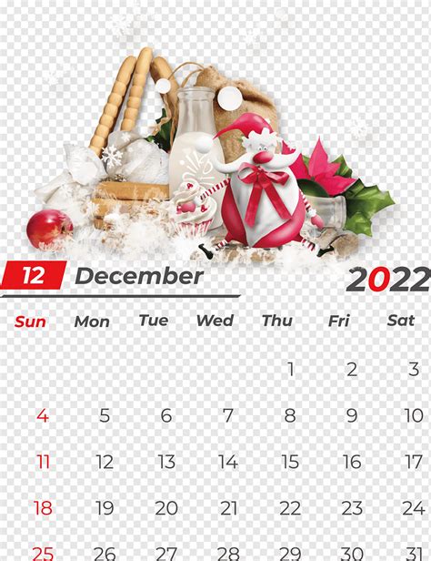 2022 Calendario Diciembre Png PNGWing