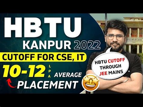 HBTU Kanpur 2022 Cutoff For CSE IT Placement HBTU Cutoff Through