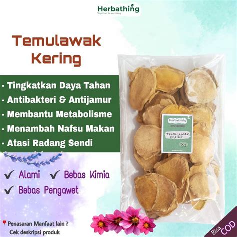 Jual Temulawak Kering Asli Premium Temulawak Iris Kering Temu