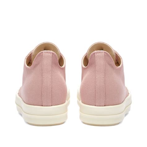 Rick Owens Drkshdw Womens Low Sneakers In Faded Pink Rick Owens Drkshdw