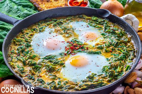 Receta De Espinacas Esparragadas Con Huevos Escalfados