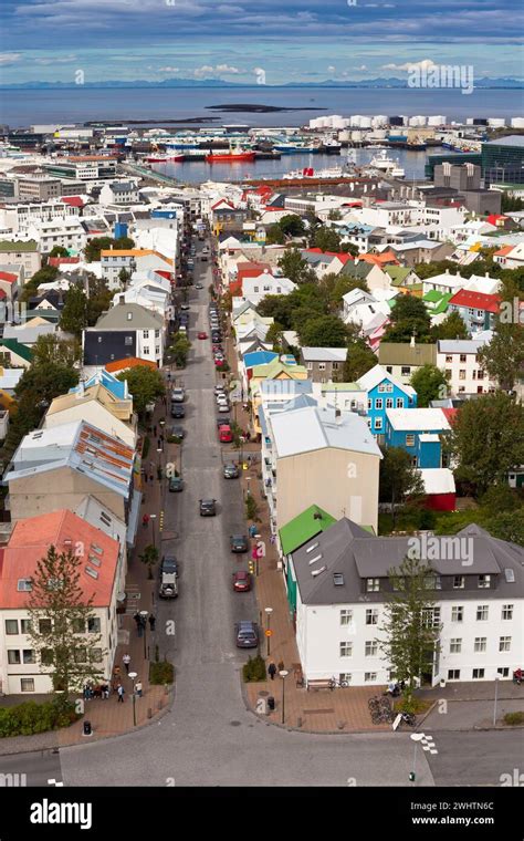 Capital of Iceland, Reykjavik, view Stock Photo - Alamy