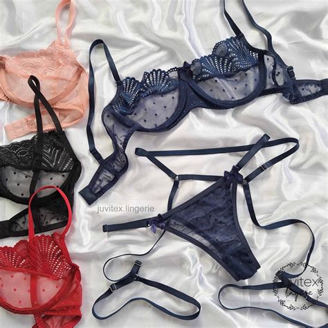 Conjunto de Tule Poá e Renda Cinta Liga Regulável Luxo Lingerie