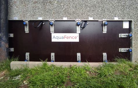 A flood barrier made to measure. Quick installation with industrial performance — AquaFence ...