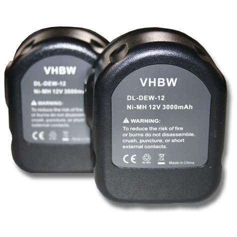 Vhbw 2x Batteries Remplacement Pour Rems 571510 571510 R12 571513