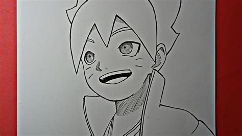 Como Desenhar O Boruto Uzumaki Passo A Passo Youtube