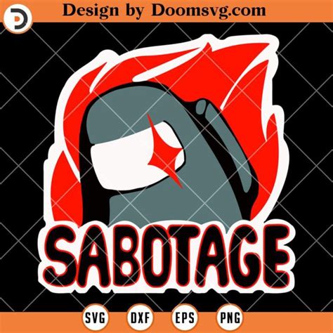 Among US Sabotage SVG, Video Game Imposter Lovers SVG - Doomsvg