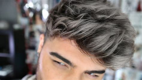 15 Outrageous Grey And Black Ombre Hairstyle Men