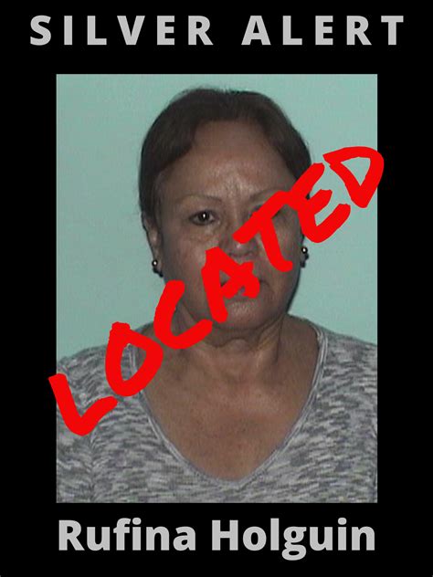 Update: Cancel Silver Alert – Dona Ana County – Rufina Holguin - NM