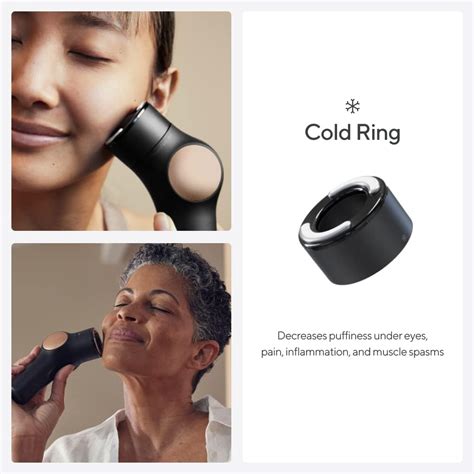 Theraface Pro Hot Cold Ring Attachments Reduce Facial Tension Pain Inflammation Device
