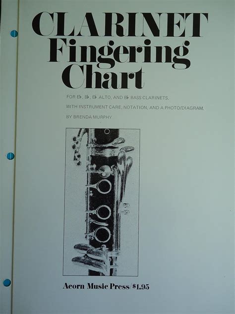 Buy Clarinet Fingering Chart: For Eb, Bb, Eb Alto and Bass Clarinets Book Online at Low Prices ...