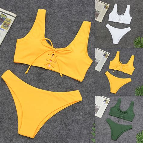 Hirigin Conjunto De Bikini De Vendaje Sexy Para Mujer Traje De