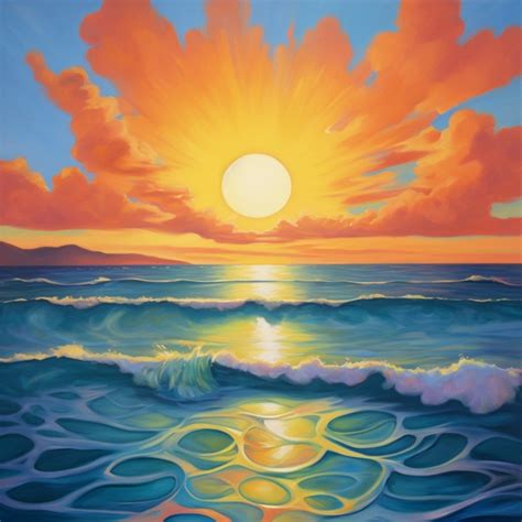 sunset  ocean art print  stock photo public domain pictures