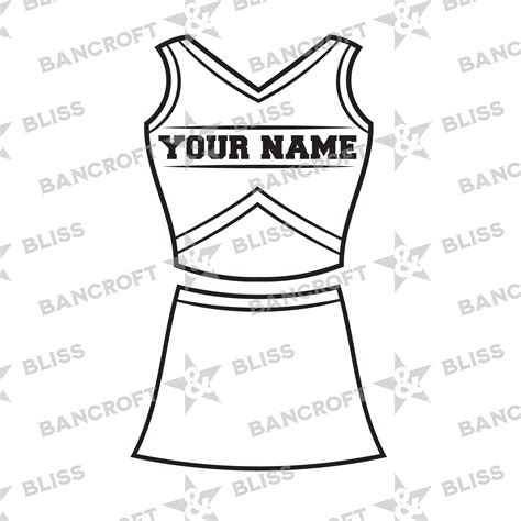 Cheerleader Uniform Svg Cheerleader Svg Cheerleader Png Cheerleader