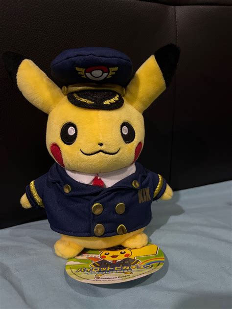 POKEMON STORE NARITA AIRPORT PILOT PIKACHU PLUSH TOY Limited Edition