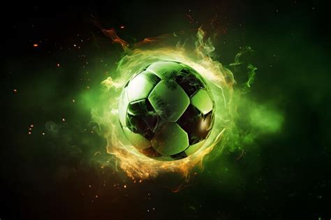 Premium Photo Glowing Soccer Ball