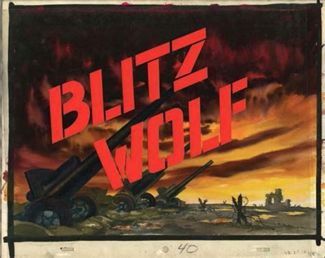 Title Art From Cartoon Short Blitz Wolf Mgm 1942 Art Of The Title