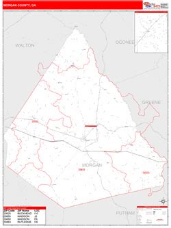 Morgan County, GA Map Book (Red Line Style)