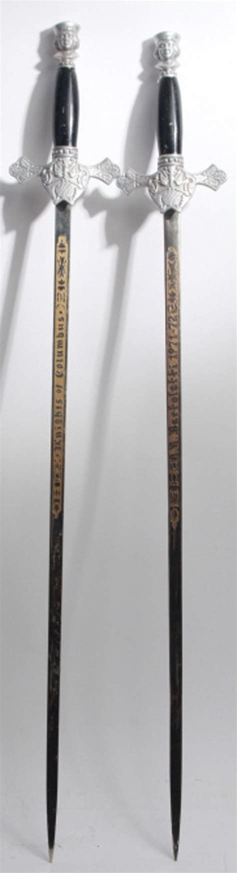 2 Knights Of Columbus Ceremonial Swords