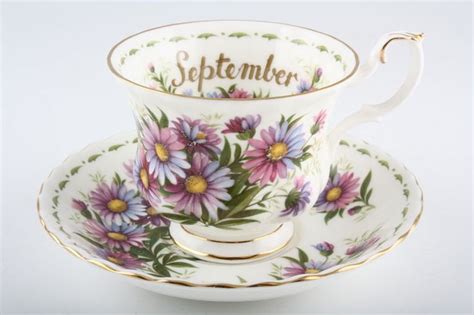 Royal Albert Flower Of The Month Series September Tea Cups Royal