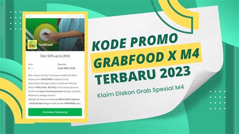 Kode Promo Grabfood X M Terbaru Klaim Diskon Grab Spesial M