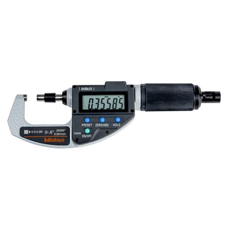 Absolute Digimatic Micrometers Series With Adjustable Measuring