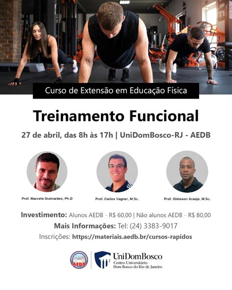 Curso De Extens O Em Educa O F Sica Treinamento Funcional Aedb