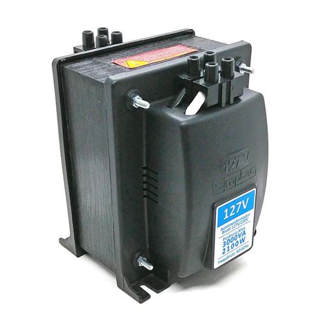 Autotransformador Emplac 3000va 2100w Bivolt De Borne Com Protetor Térmico Protetor