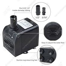 BACOENG Mini Pompe Aquarium 600L H Pompe A Eau Submersible Pompe