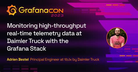 Monitoring High Throughput Real Time Telemetry Data At Daimler Truck