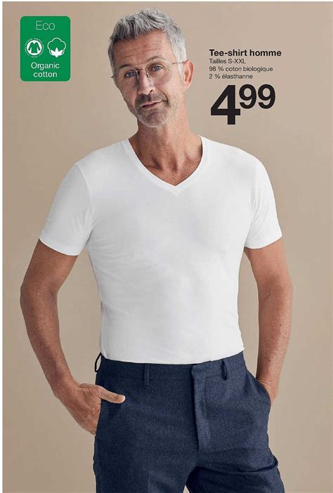 Promo Tee Shirt Homme Chez Zeeman Icatalogue Fr