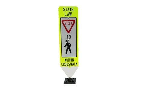 In-Street Pedestrian Crossing Sign - Traffic Safety Supply Company