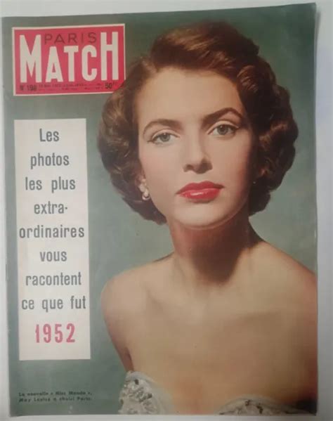 PARIS MATCH NUMÉRO 198 Décembre 1952 May Louise Miss Monde EUR 7 00