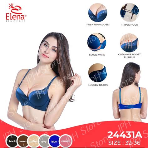 Jual Bra BH Push Up Elena 24431A Cup A Busa Tebal Pakai Kawat