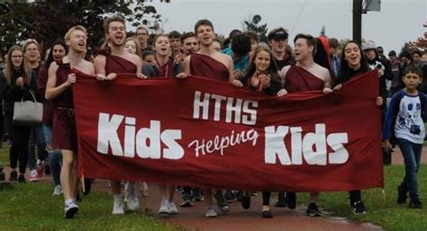 Harrison Trimble High schoolers marching to Moncton Hospital today for ...