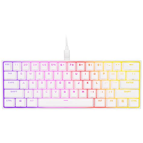 Corsair K65 Rgb Mini 60 Mechanical Gaming Keyboard Nordic Layout White