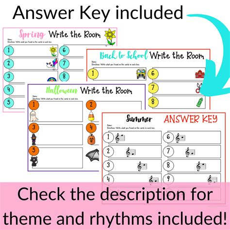 Treble Clef Write The Room Bundle For Music Staff Review And Music