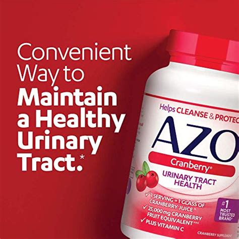 Azo Cranberry Urinary Tract Health Supplement 1 Serving 1 Glass Of