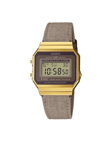 Zegarek Casio Vintage A700WEGL 5AEF Beżowy app eobuwie pl