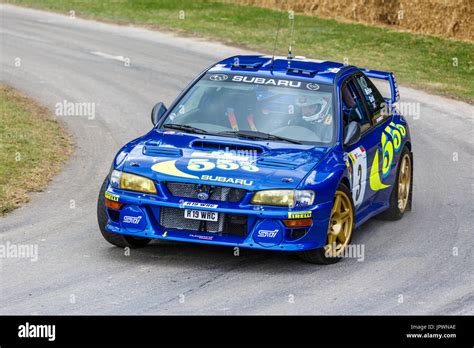 Ex Colin McRae 1997 Subaru Impreza WRC Rally Car With Driver Steve