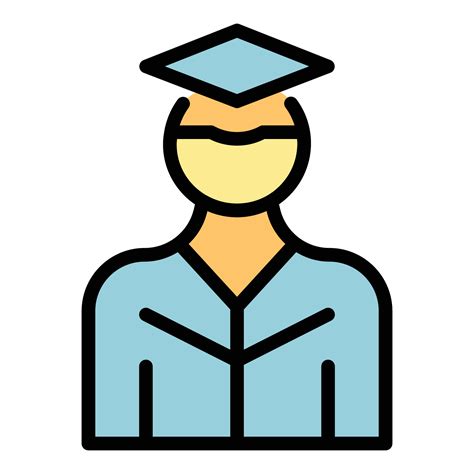 Graduation student icon vector flat 27149504 Vector Art at Vecteezy