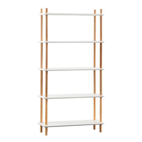 Scandi 5 Tier Shelving Unit White Birch Furniture Source Philippines