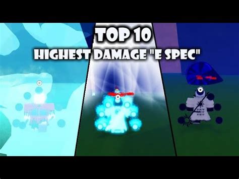 Top 10 HIGHEST E Spec DAMAGE Bloodlines In Shindo Life Shindo Life