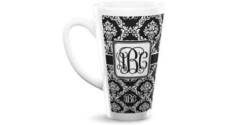 Custom Monogrammed Damask Latte Mug Youcustomizeit