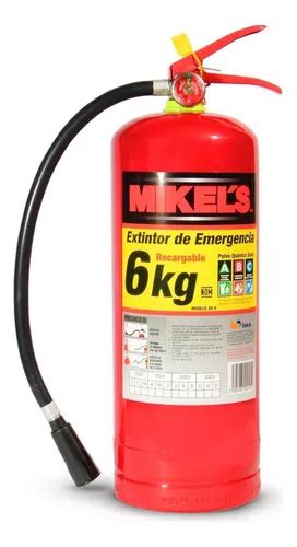 Extintor Apagar Fuego Emergencia Polvo Abc Recargable 6 Kg MercadoLibre